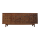Vintage Spanish brutalist sideboard credenza 1970s