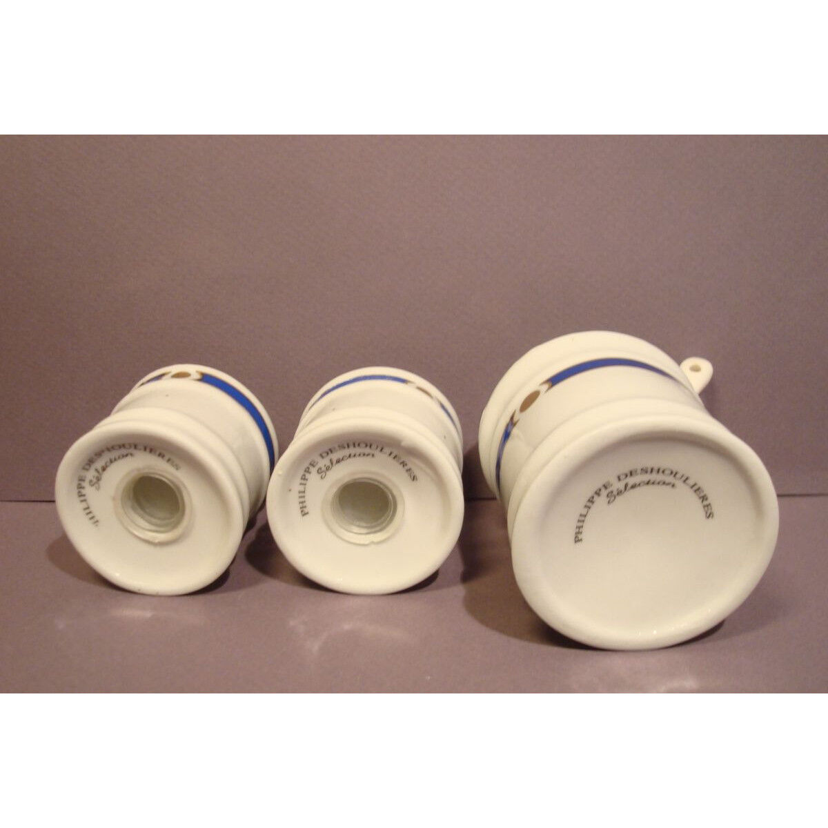 Salt and pepper salt shaker Porcelain Limoges Philippe deshoulieres