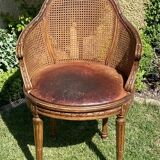 Walnut chair - Louis XVI style canage
