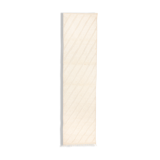Berbere carpet beni ouarain ecru corridor with raised bands 300 x 75 cm
