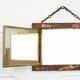Antique Triptych Wall Mirror – Vintage 1940s Folding Dressing Table Mirror