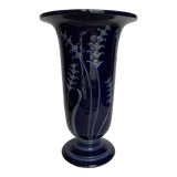 Blue ceramic vase