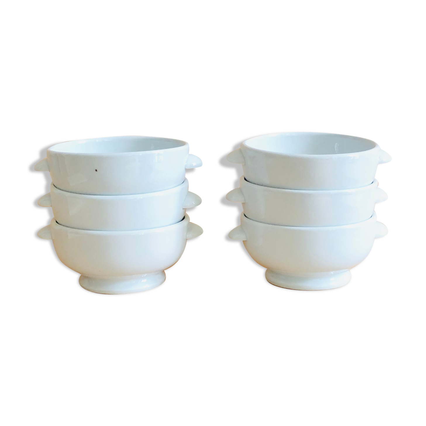 Ensemble de 6 bols en porcelaine Tradition CNP France