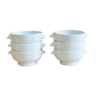 Set of 6 porcelain bowls Tradition CNP France