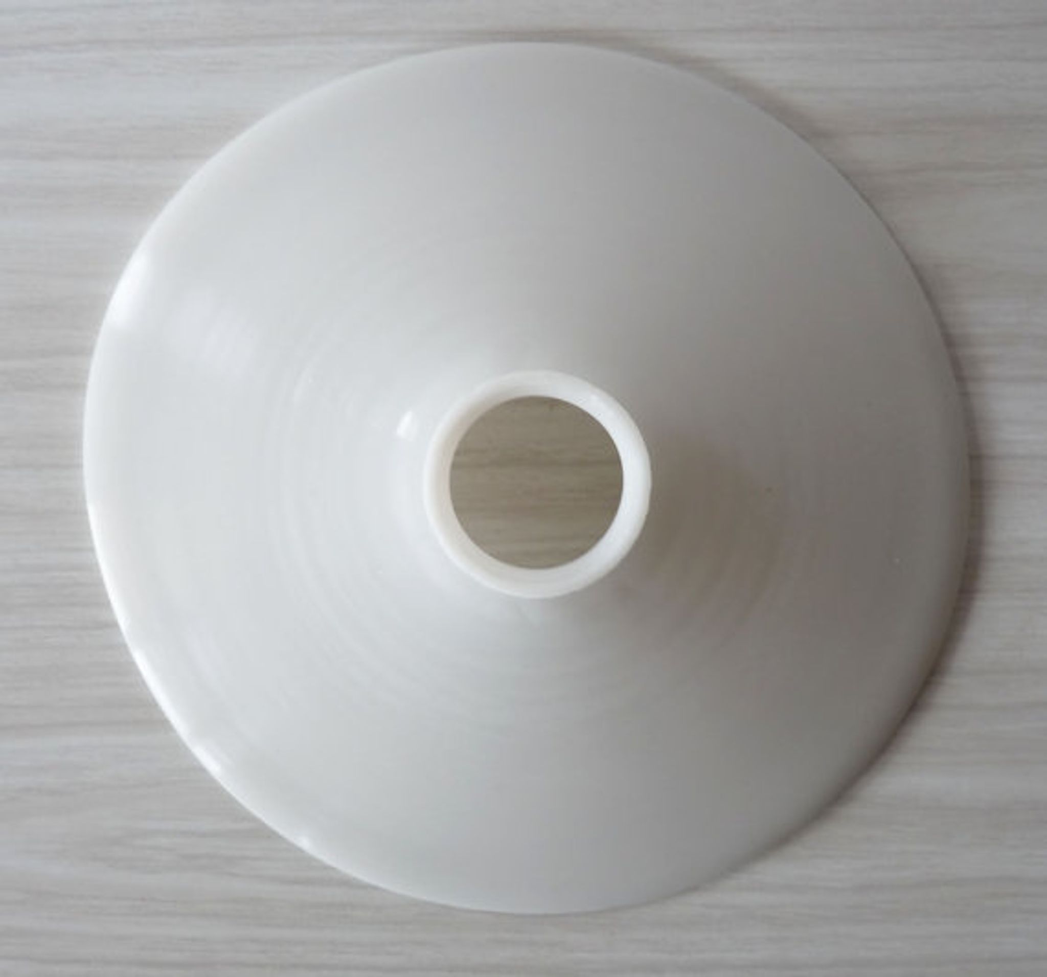 White opaline lampshade from the 1940s