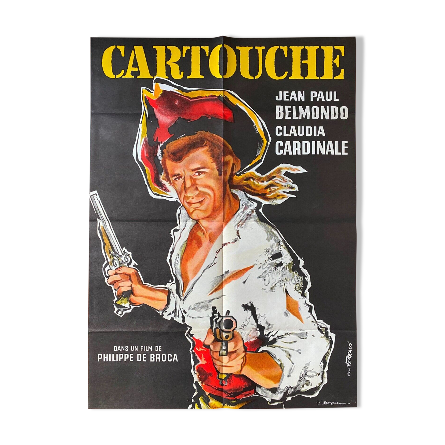Poster "Cartouche" Claudia Cardinale, Belmondo 55x76cm