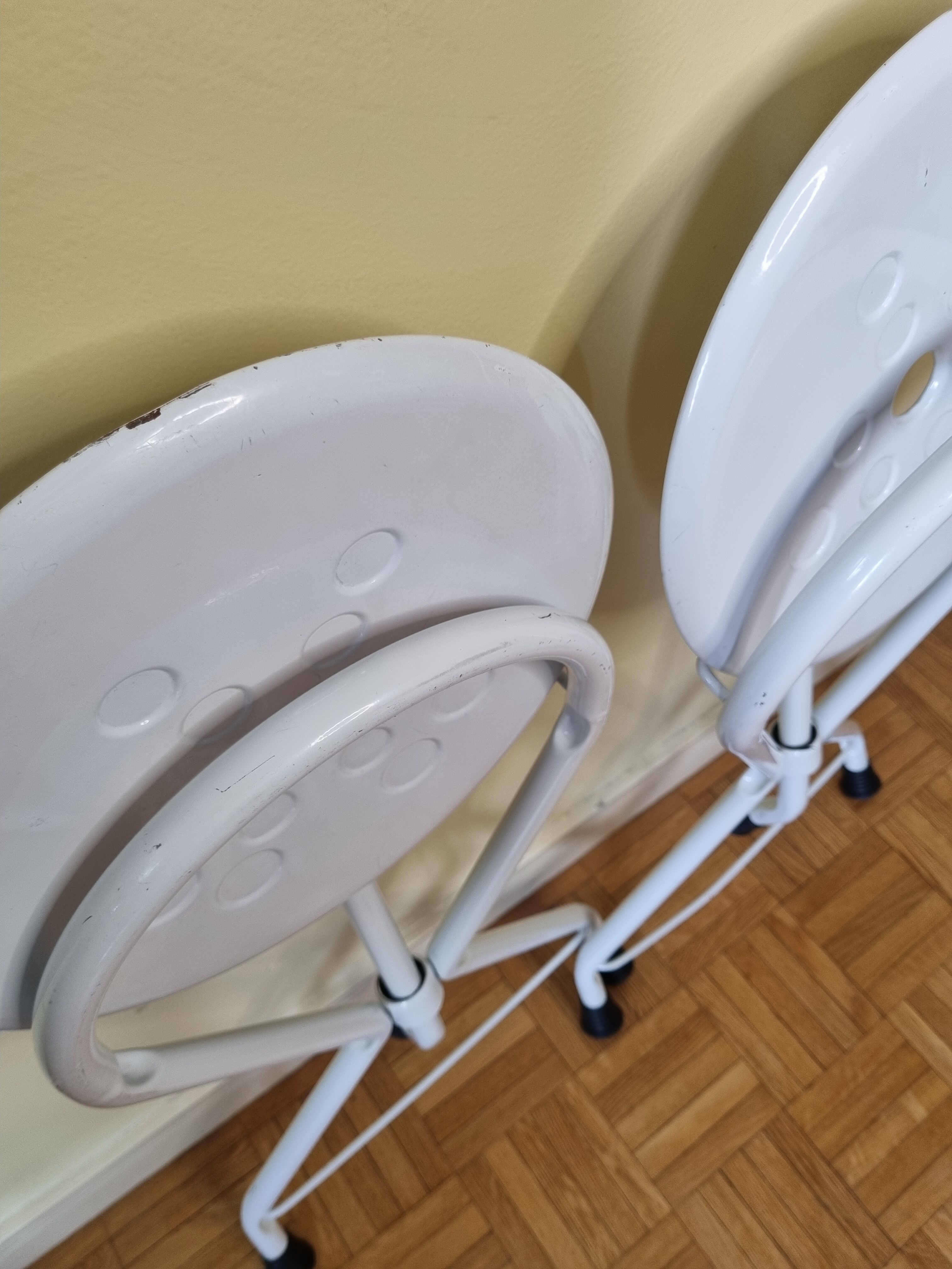 Paire de tabourets pliants vintage "Tubecon" Marinakis, années 80