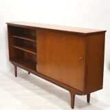 Teak and glass sideboard