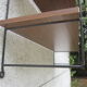 Shelf wall metal metal and wood type string