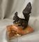 Squirrel ashtray or trinket dish with a regulated marble base office decor