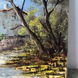 Villa by the seaside in Ramatuelle, oil on canvas signed Picard 1926.