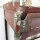 19th metal patinated dentist furniture