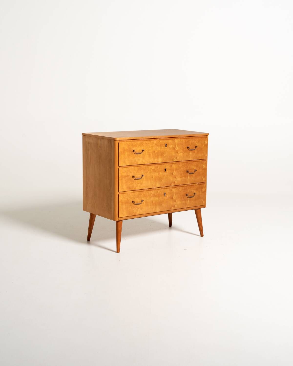 Swedish Birch Chest of Drawers, 1950s