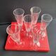 6 champagne flutes baccarat service clermont - xixth