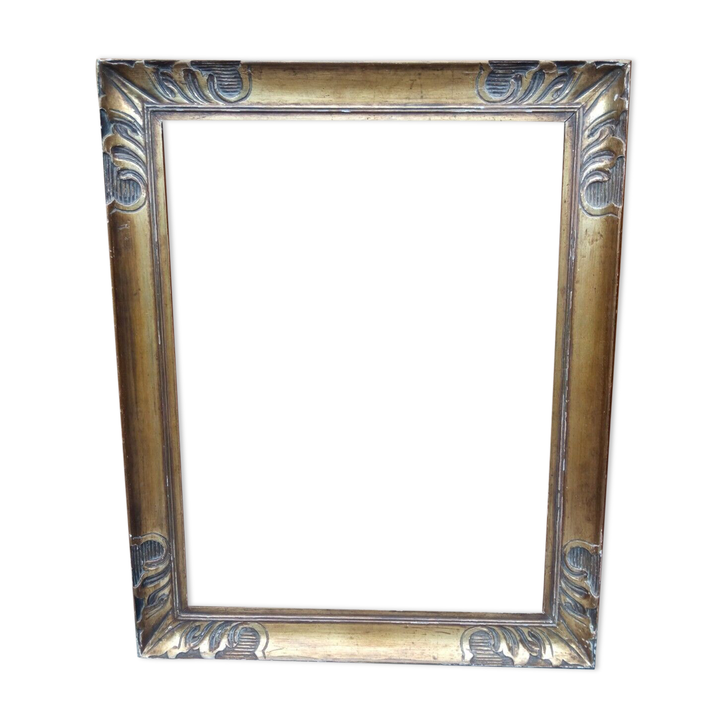 Old Montparnasse frame with keys and gilded leaf - Format 15 P - circa 1950