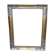 Old Montparnasse frame with keys and gilded leaf - Format 15 P - circa 1950