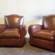 Set of 2 club armchairs