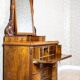 Commode antique en deux parties avec miroir, années 1890.