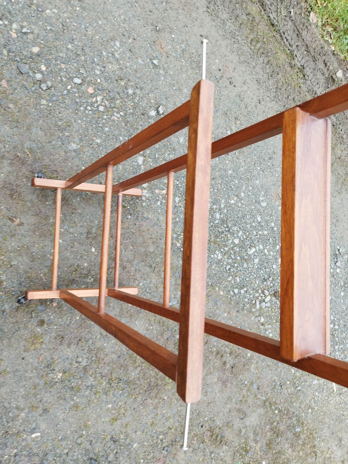 Double wooden night valet