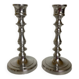 Pair of silver candlesticks
