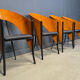 Postmodern Spanish dining chairs, 1980s - set of 4