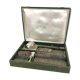 Silver metal housewife Dixi Art deco 37 pcs