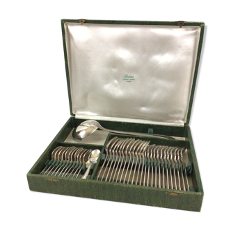 Silver metal housewife Dixi Art deco 37 pcs