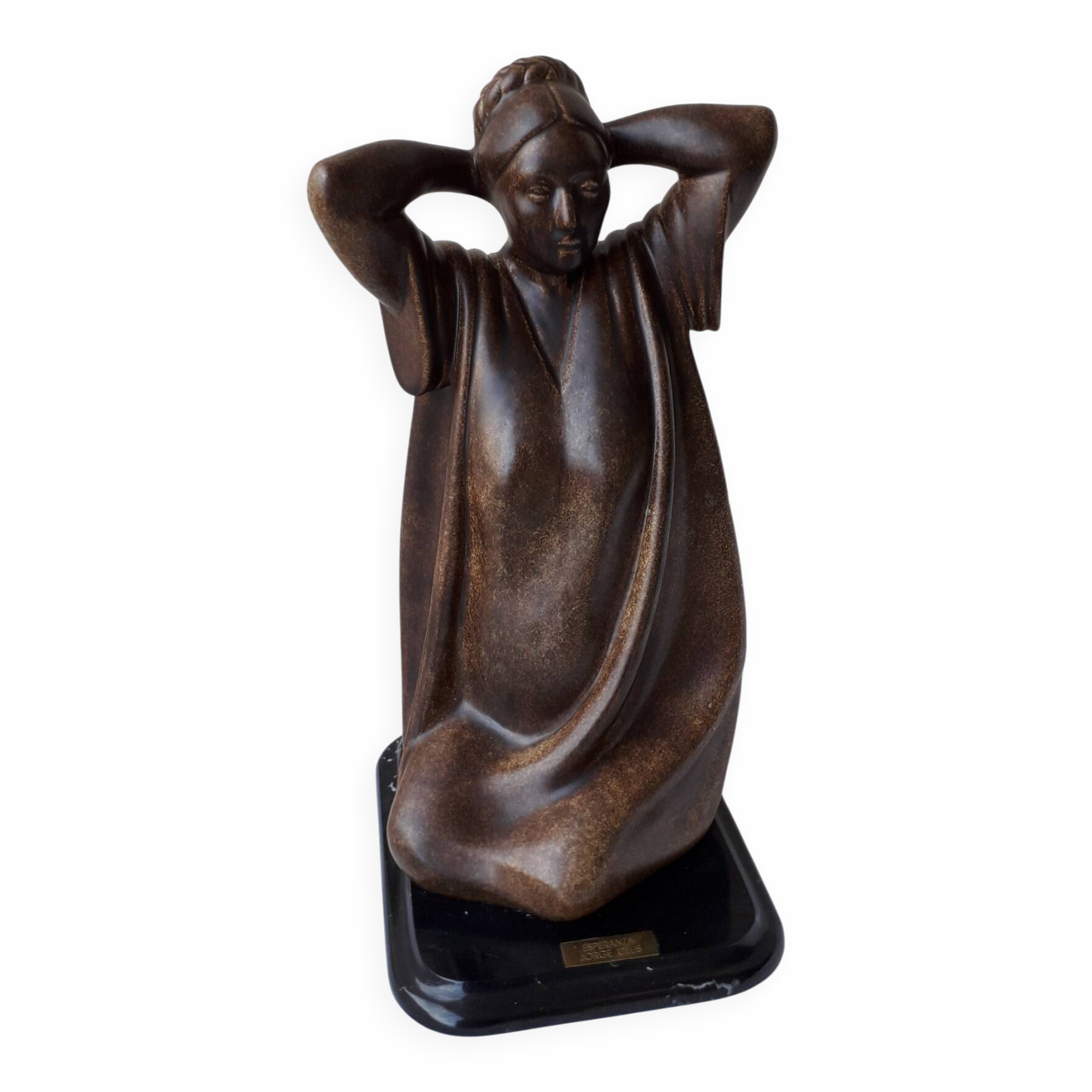 Sculpture woman "Espéranza" Jorge Celis