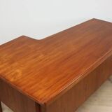 Scandinavian "boomerang" free-form desk in teak - 1960s