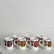 Ensemble de 7 tasses à café Arcopal pour Mobil vintage 1970
