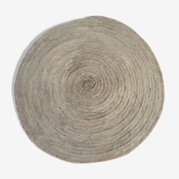 Round carpet in vegetable fibers diameter 120 cm