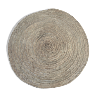 Round carpet in vegetable fibers diameter 120 cm