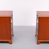 Heldense Exclusive English furniture Cherry wood cabinets 1970s