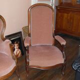 Bench and armchair Voltaire