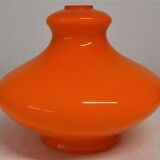 Abat-jour opalin orange vintage