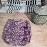 Pouf berbère bohemian fait main 60 X 60 X 25 CM