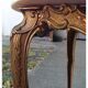 Table basse en bronze de style Louis XV avec plateau en marbre, XXe siècle