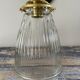Wall lamp in brass glass and ceramic