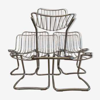 Metal basket chairs