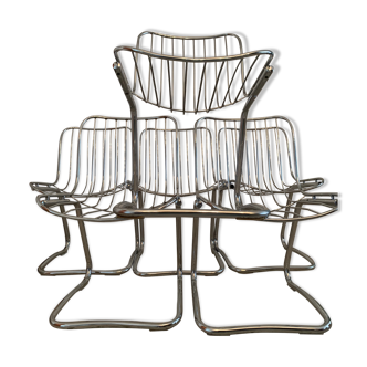 Metal basket chairs