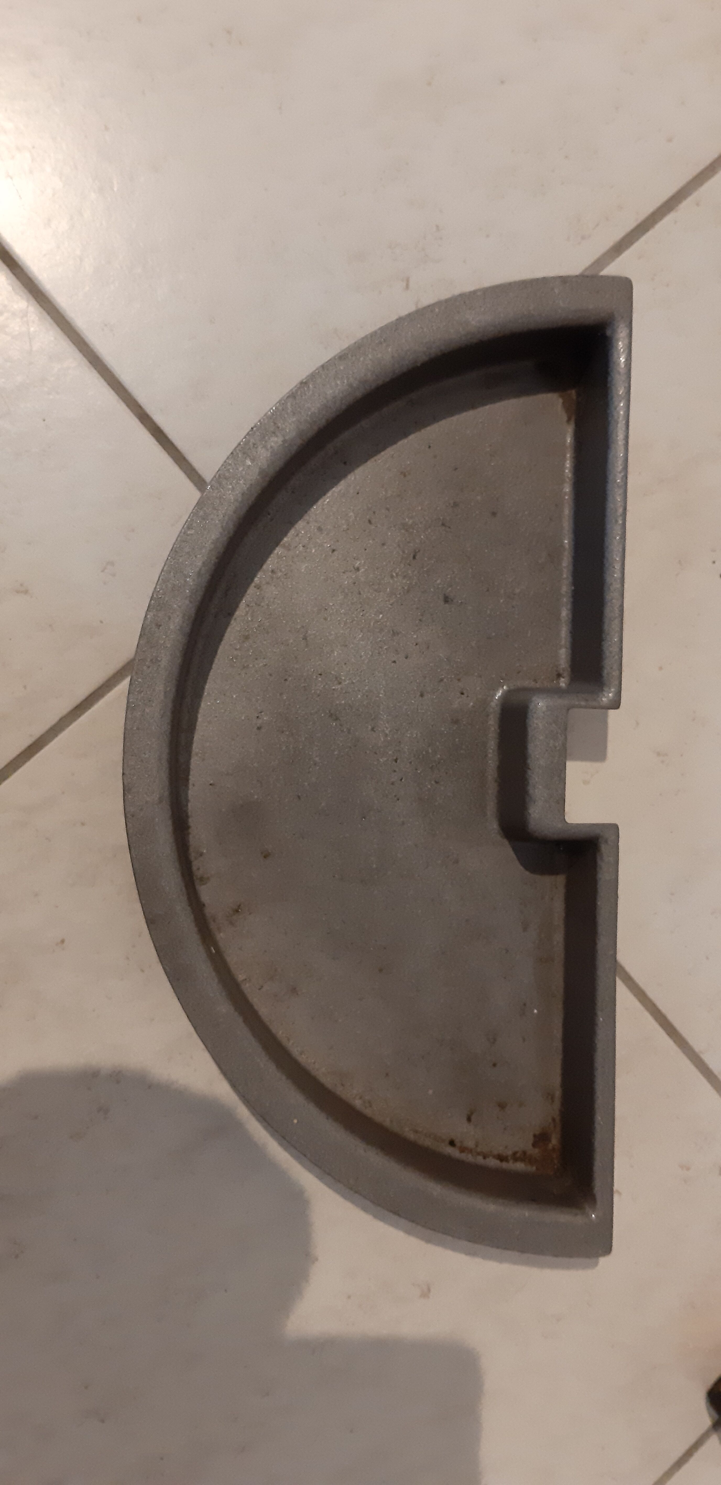 Coat rack vintage wrought iron orange and chrome