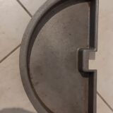 Porte manteaux vintage fer forgé orange et chrome