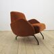 Fauteuil en velours Janusz Rozanski, années 1950