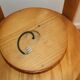 Wood and opaline wall/ceiling light