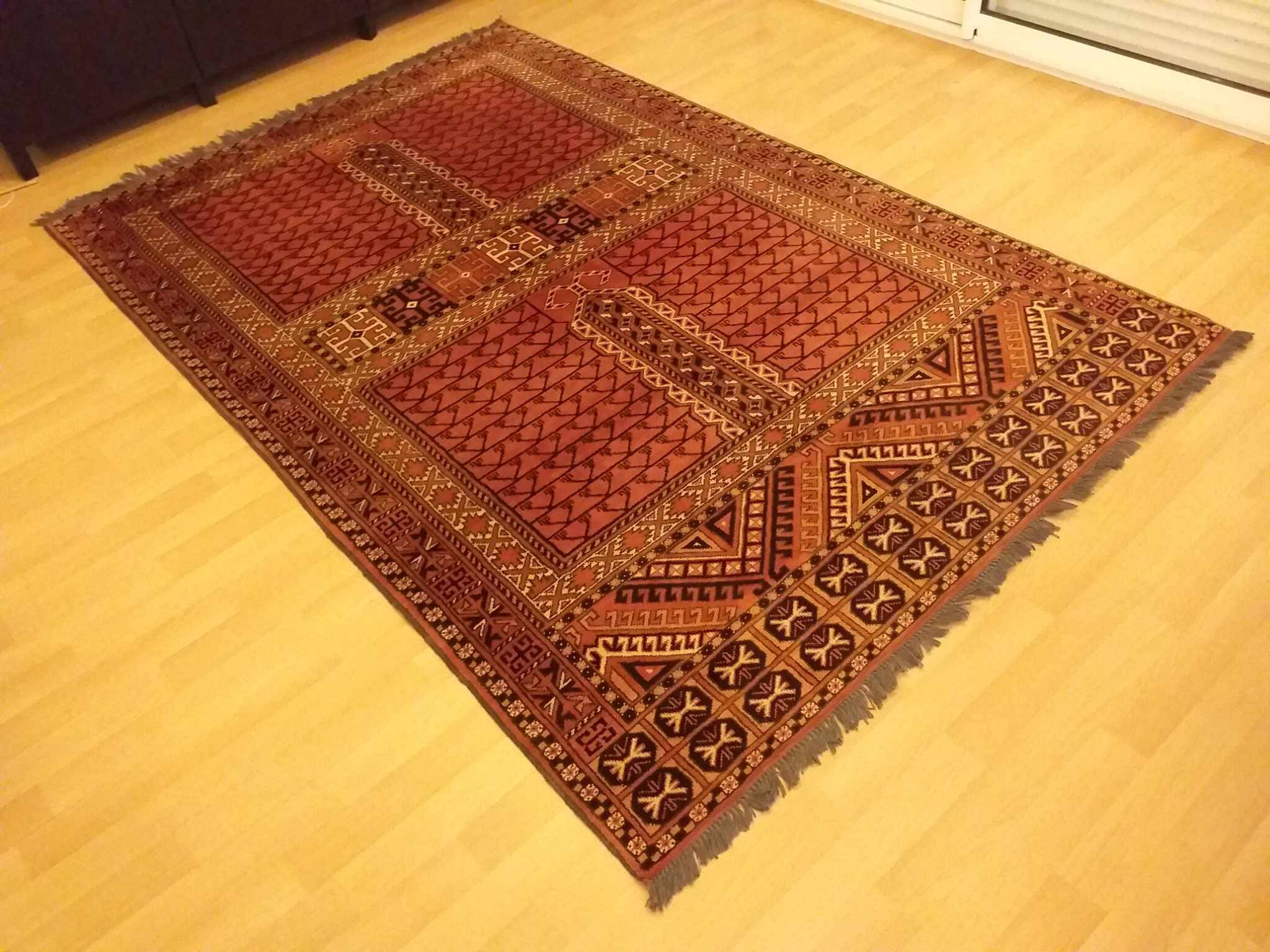 Handmade Afghan Karghai rug 249x162cm