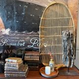 Claie vintage en rotin
