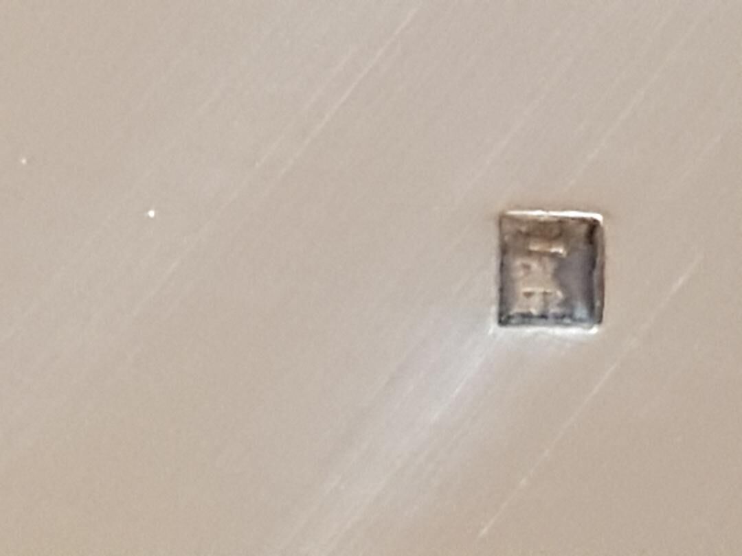 Louis XVI style silver metal tray