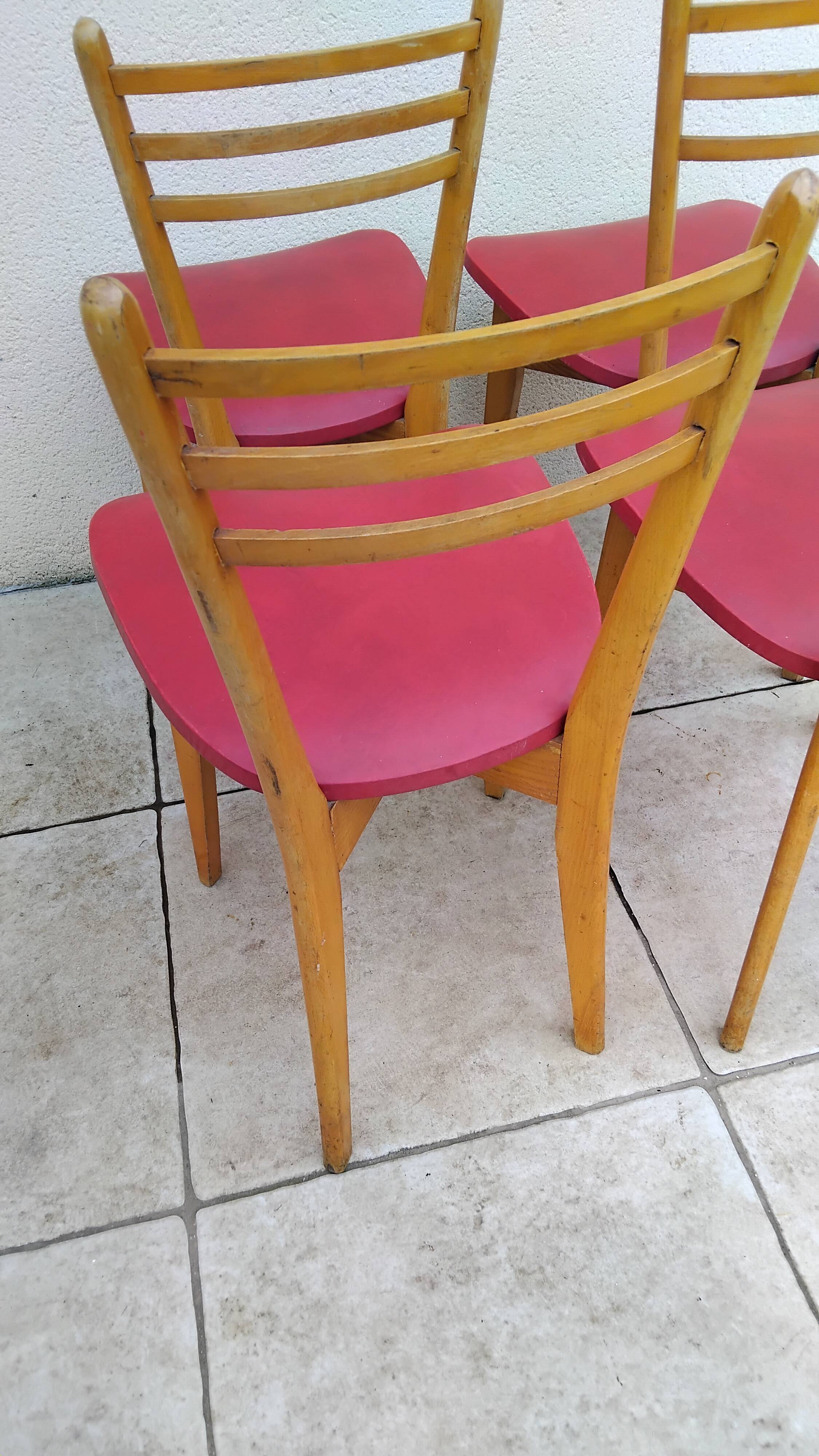 4 vintage Scandinavian chairs