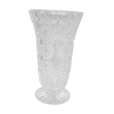 Vase en verre cristal taillé art deco