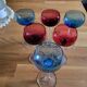 Six crystal wine glasses Val Saint Lambert model Saumur.
